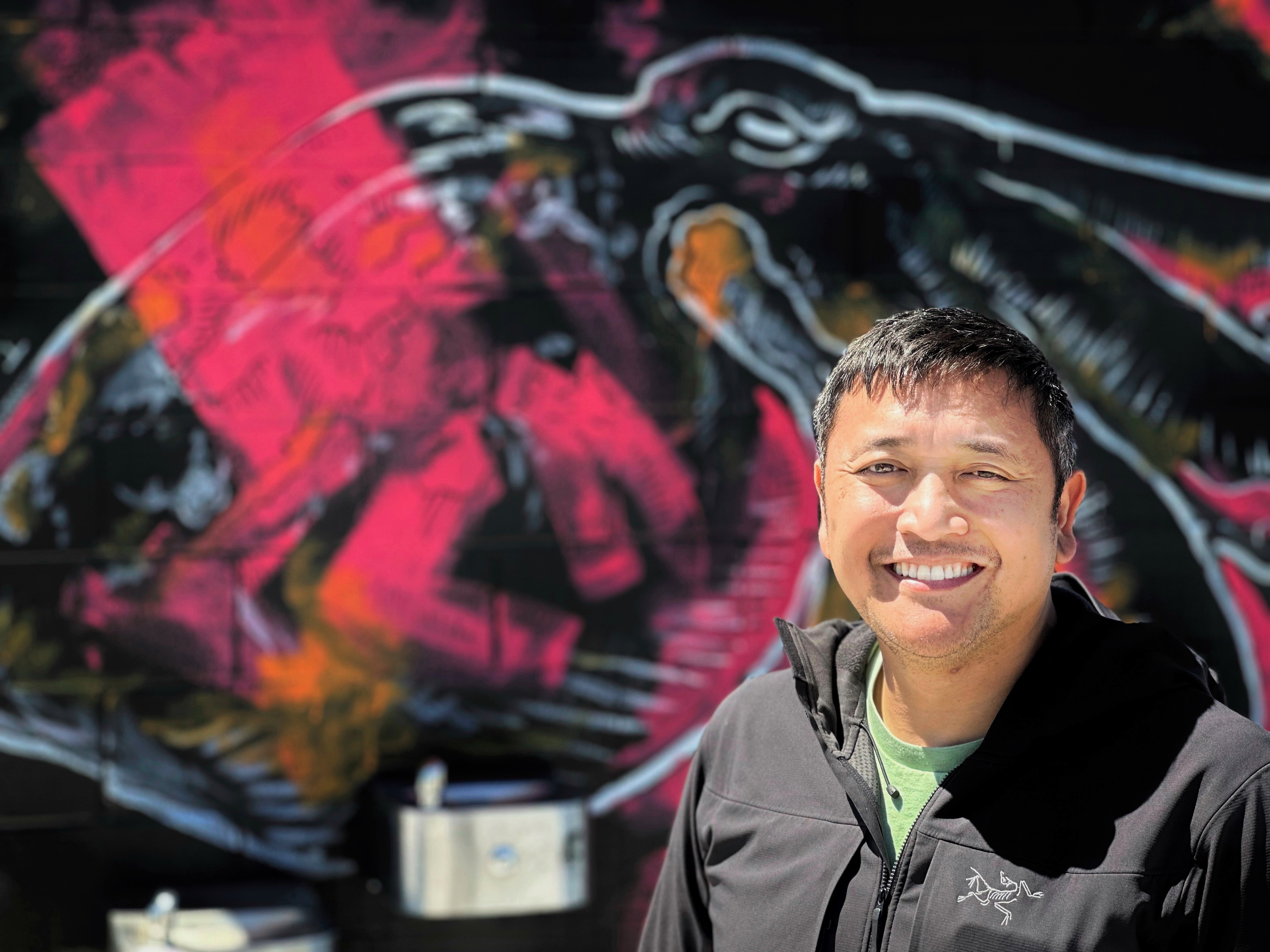 Artist Dozfy brings beauty to the beach; Hopes Corps grant funded